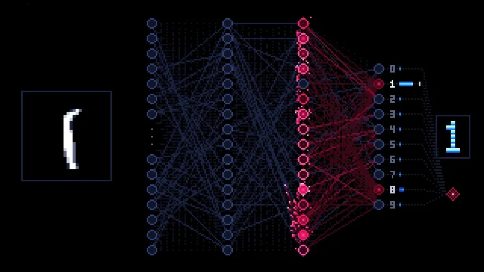 Pixel neural network — Carlos Santana