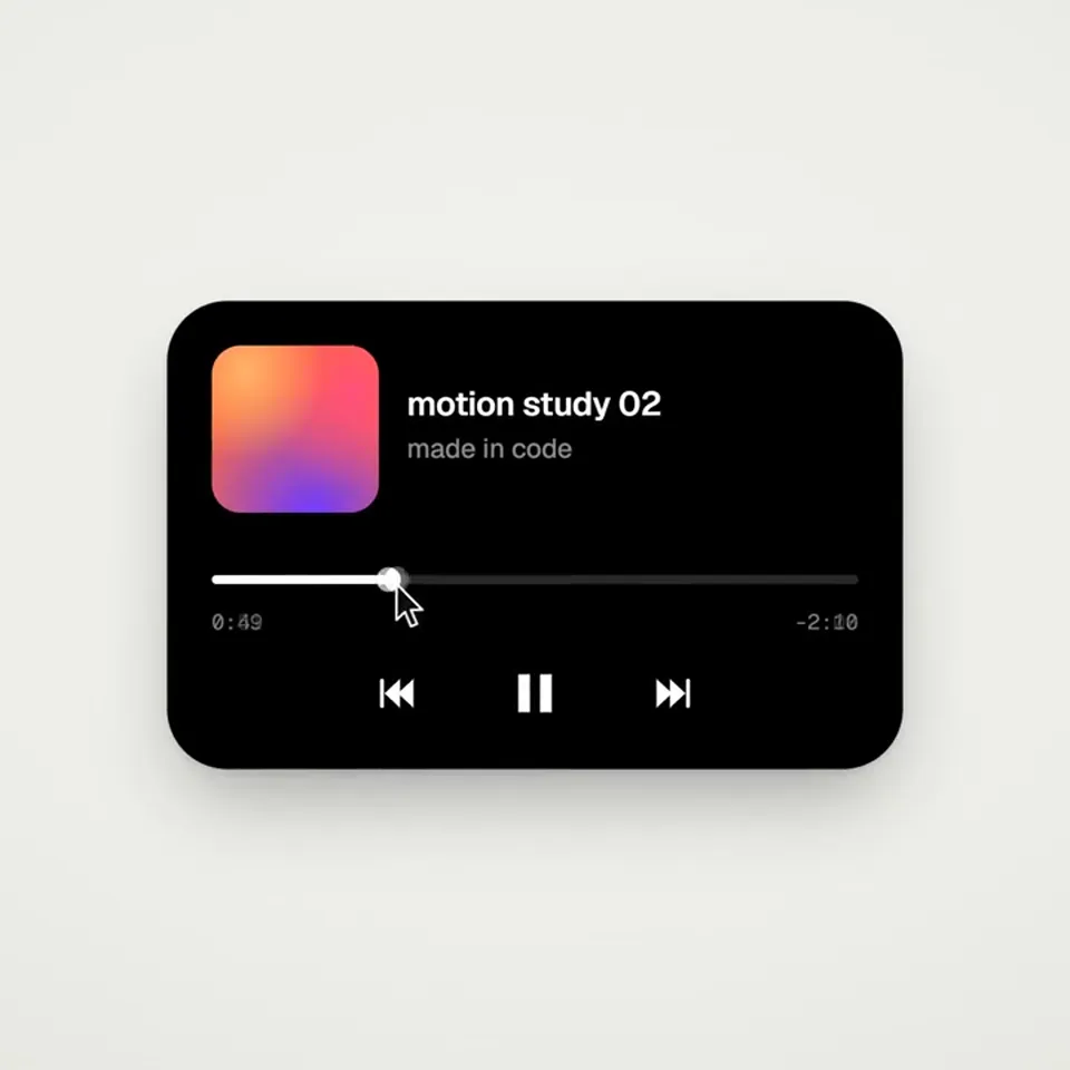 Morphing UI loop — zero