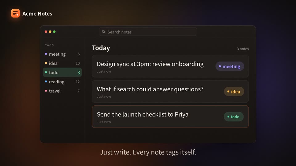 Product launch video